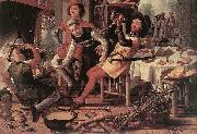 Pieter Aertsen, Peasants by the Hearth